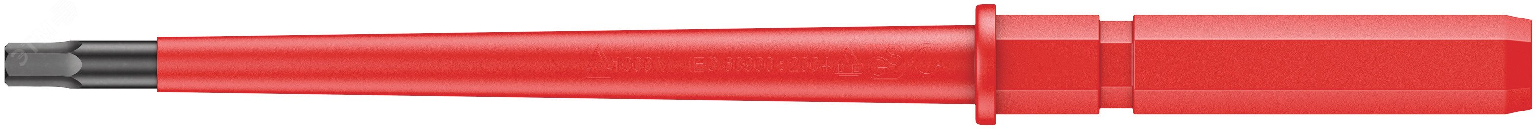 Изображение товара Отвертка насадка сменная 64 i Wera для электромонтажа диэлектрическая сталь