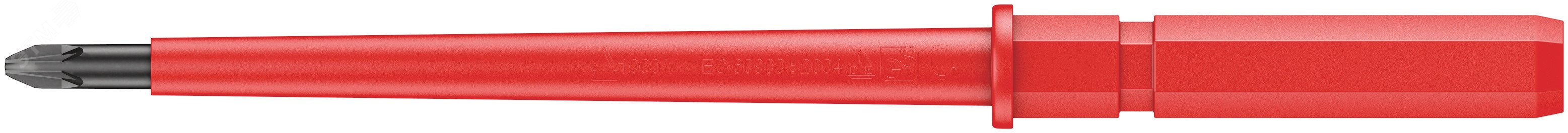 Изображение товара Отвертка сменная крестовая PZ 1 длина 154 мм Wera Kraftform Kompakt VDE