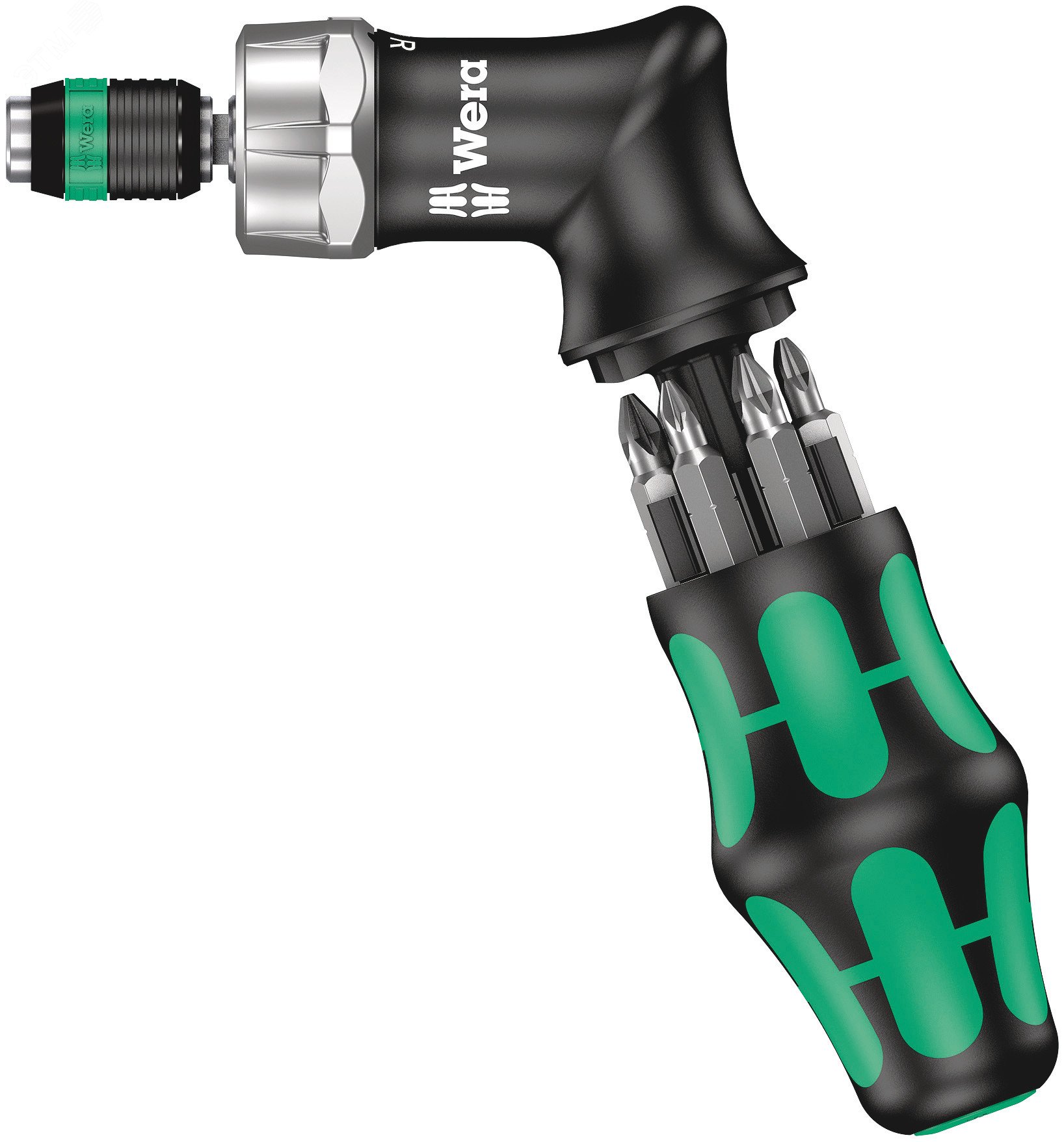 Изображение товара Набор бит Wera Kraftform Kompakt Pistol RA с трещоткой