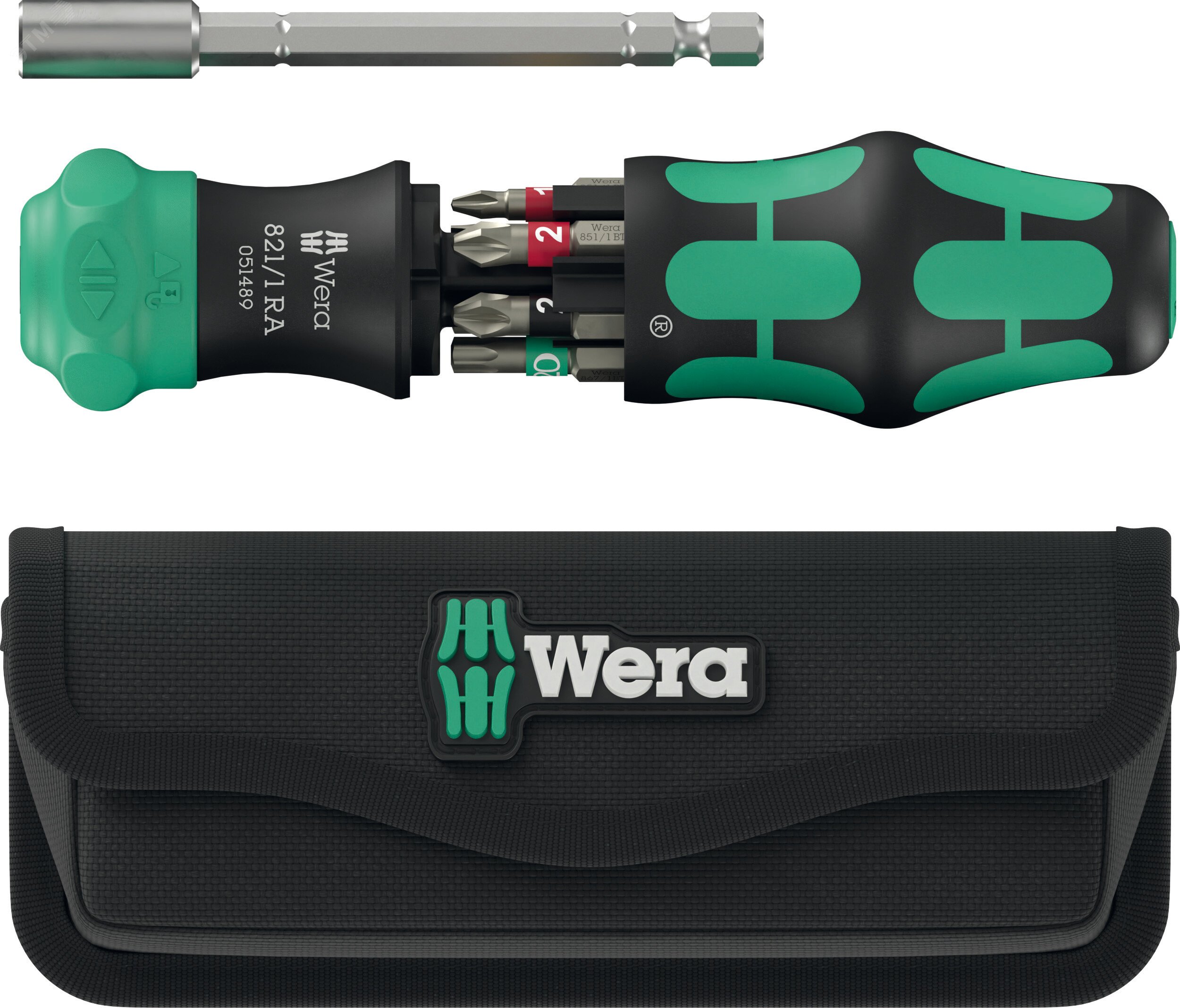 Изображение товара Набор торсионных бит с отверткой-битодержателем Wera Kraftform Kompakt 28 RA Изображение товара Набор торсионных бит с отверткой-битодержателем Wera Kraftform Kompakt 28 RA