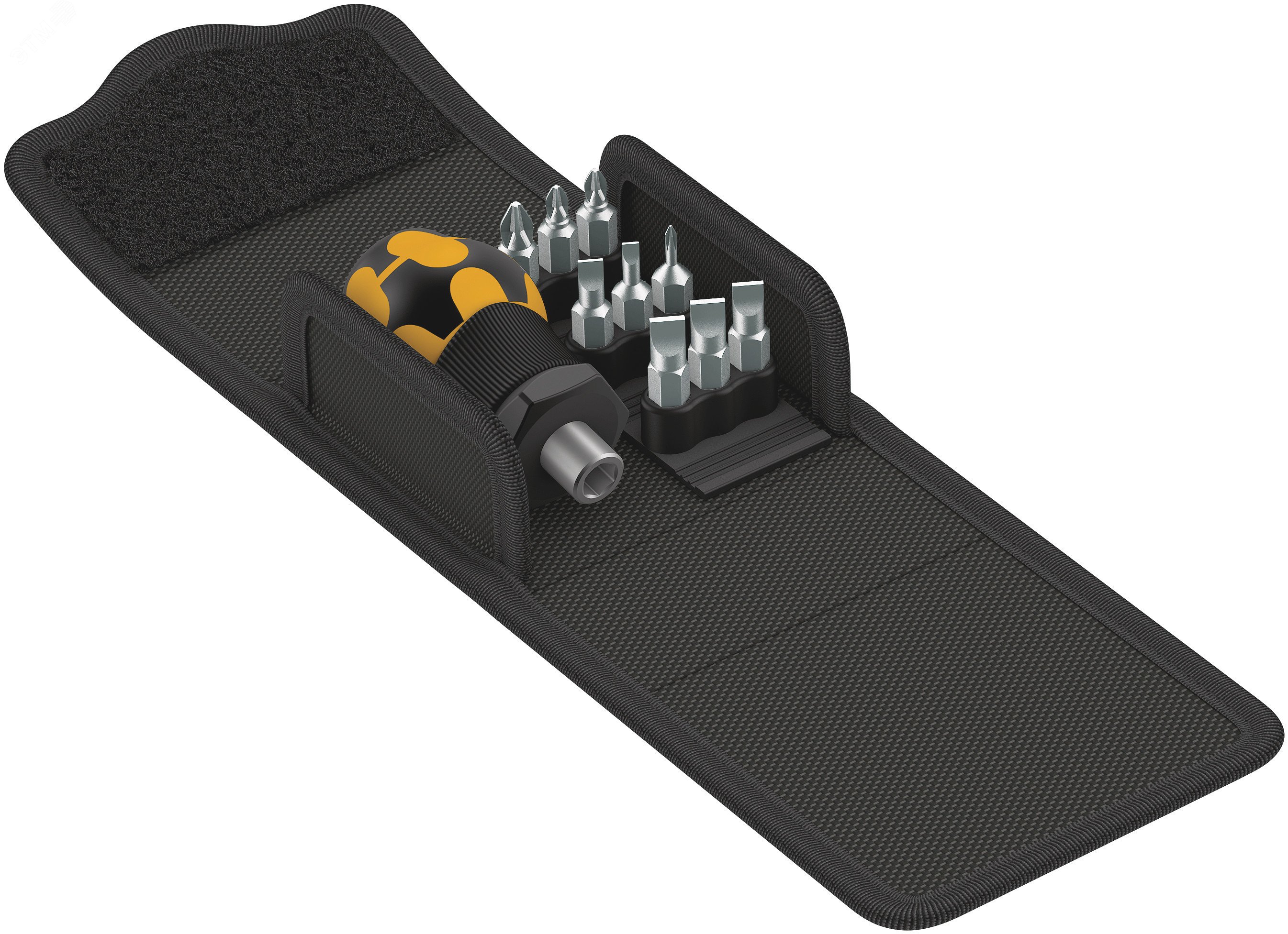 Изображение товара Набор короткой антистатической отвёртки и насадок 10 предметов. Набор Kraftform Kompakt Stubby ESD 1 (шт)