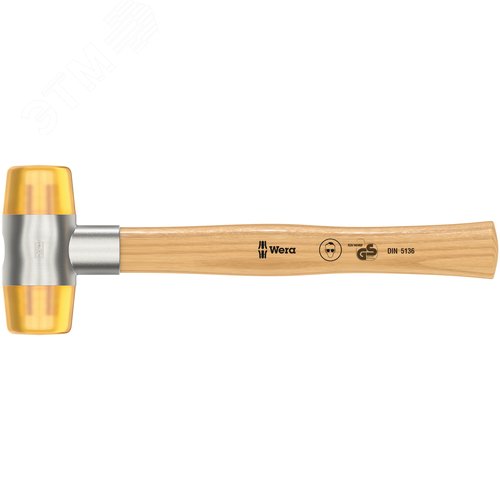 Киянка со сменными бойками из пластика Cellidor #6 диаметр головы 51 мм длина головы 117 мм длина 340 мм - фото 1