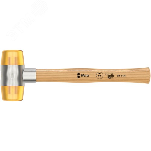 Изображение товара Киянка со сменными бойками из пластика Cellidor #7 диаметр головы 61 мм длина головы 131 мм длина 380 мм (шт)