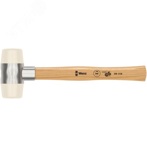 Киянка со сменными бойками из нейлона #7 диаметр головы 61 мм длина головы 131 мм длина 380 мм боек сверхтвердый - фото 1