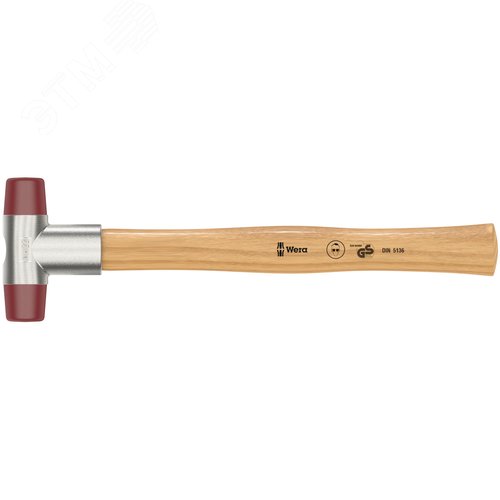 Киянка со сменными бойками из полиуретана #1 диаметр головы 23 мм длина головы 76 мм длина 250 мм боек средней твердости - фото 1