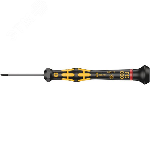 Изображение товара Отвёртка крестовая антистатическая для прецизионных работ 1550 PH ESD Kraftform Micro PH 000X40 мм (шт)