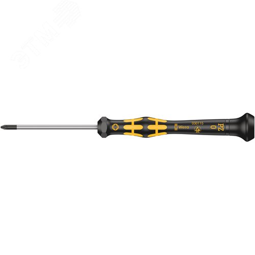 Изображение товара Отвертка крестовая антистатическая для прецизионных работ 1555 PZ ESD Micro PZ 0X60 мм (шт)