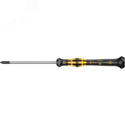 Изображение товара Отвертка крестовая антистатическая для прецизионных работ 1555 PZ ESD Micro PZ 1X80 мм (шт)