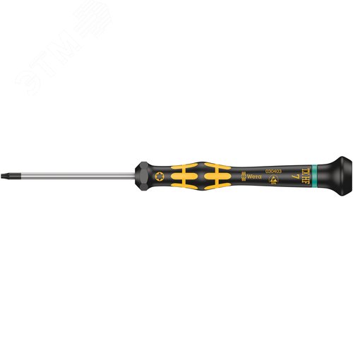 Изображение товара Отвёртка антистатическая для прецизионных работ 1567 TORX HF ESD Kraftform Micro с функцией фиксации крепежа TX 7X60 мм (шт)