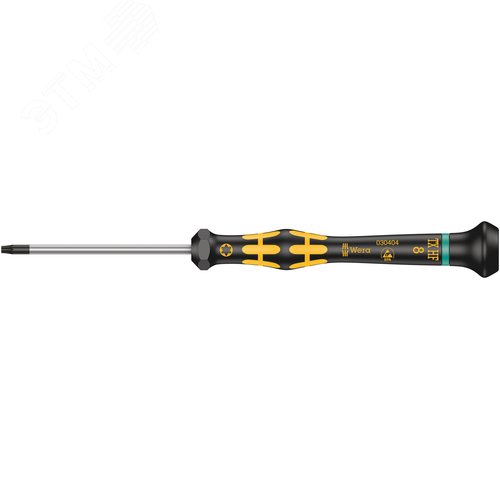 Изображение товара Отвёртка антистатическая для прецизионных работ 1567 TORX HF ESD Kraftform Micro с функцией фиксации крепежа TX 8X60 мм (шт)