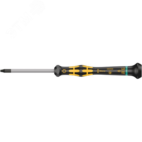 Изображение товара Отвёртка антистатическая для прецизионных работ 1567 TORX HF ESD Kraftform Micro с функцией фиксации крепежа TX 9X60 мм (шт)