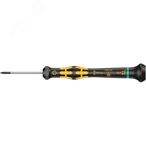 Изображение товара Отвёртка антистатическая для прецизионных работ 1567 TORX ESD Kraftform Micro TX 3X40 мм (шт)