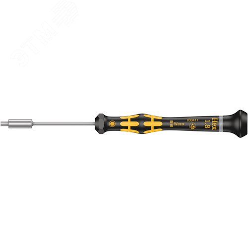 Отвёртка торцевая антистатическая для прецизионных работ 1569 ESD Kraftform Micro 1.8X60 мм - фото 1