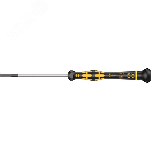 Изображение товара Отвертка шлицевая антистатическая для прецизионных работ 1578 A SL ESD Micro 0.80X4X80 мм (шт)