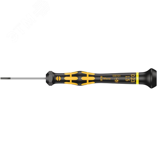 Отвертка шлицевая антистатическая для прецизионных работ 1578 A SL ESD Micro 0.23X1.5X40 мм - фото 1