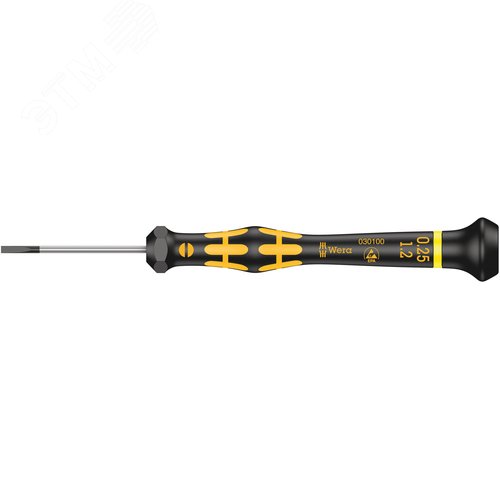 Изображение товара Отвертка шлицевая антистатическая для прецизионных работ 1578 A SL ESD Micro 0.25X1.2X40 мм (шт)