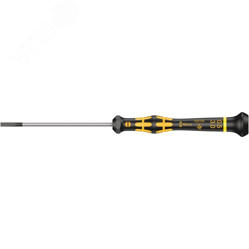 Изображение товара Отвертка шлицевая антистатическая для прецизионных работ 1578 A SL ESD Micro 0.50X3X80 мм (шт)