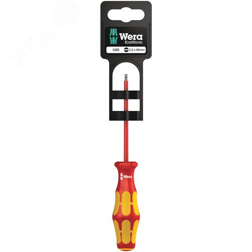 Отвертка диэлектрическая шлицевая 160 i SL VDE SB 0.4X2.5X80 мм с держателем-еврослот - фото 1