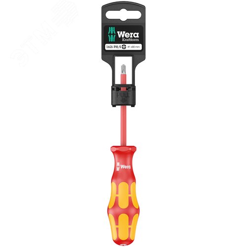 Изображение товара Отвёртка диэлектрическая крестовая 162 i PH/S PlusMinus VDE SB c комбинированным профилем PH/шлиц # 1X80 мм (шт)