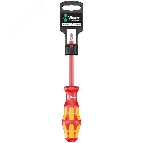Изображение товара Отвёртка диэлектрическая крестовая 162 i PH/S PlusMinus VDE SB c комбинированным профилем PH/шлиц # 2X100 мм (шт)