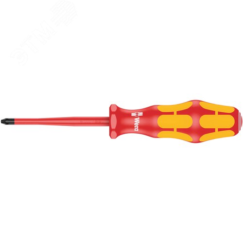 Отвертка диэлектрическая крестовая 162 iS PH VDE с зауженным рабочим концом PH 1X80 мм - фото 1