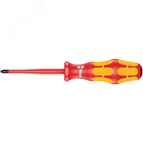 Отвертка диэлектрическая крестовая 165 iS PZ VDE с зауженным рабочим концом PZ 1X80 мм - фото 1