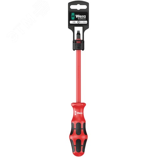 Изображение товара Отвёртка диэлектрическая четырёхгранная 168 i VDE SB # 3X150 мм с держателем-еврослот для подвеса (шт)