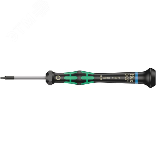 Отвертка шестигранная для прецизионных работ 2054 Hex-Plus Micro 3X60 мм - фото 1