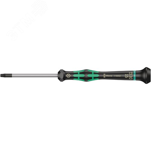 Отвертка для прецизионных работ 2067 TORX BO Micro TX 15X60 мм с отверстием под штифт - фото 1