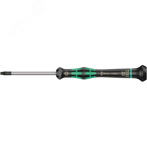 Изображение товара Отвертка для прецизионных работ 2067 TORX BO Micro TX 20X60 мм с отверстием под штифт (шт)