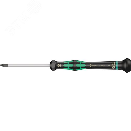 Отвертка для прецизионных работ 2067 TORX BO Micro TX 7X60 мм с отверстием под штифт - фото 1