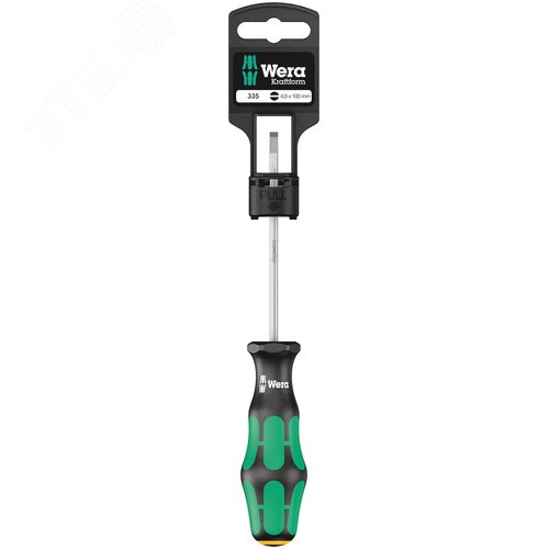 Изображение товара Отвертка шлицевая 335 SB SL 0.6X3.5X100 мм с держателем-еврослот (шт)