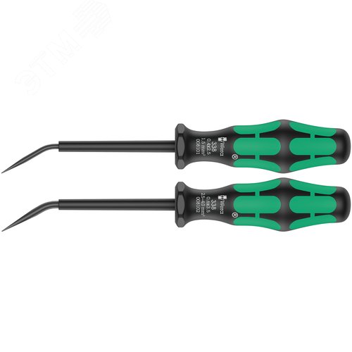 Изображение товара Набор инструментов для клеммных колодок, 2 предмета, 1.5 мм2 и 2.5 - 4.0 мм2, для пружинных зажимов в распределительной коробке, 338/2 (шт)