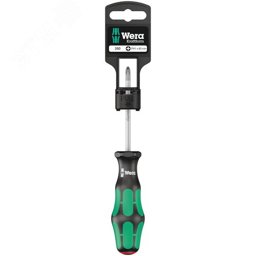 Изображение товара Отвертка крестовая 350 PH SB PH 1X80 мм с держателем-еврослот (шт)