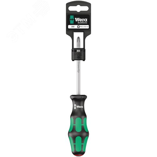 Изображение товара Отвертка крестовая 350 PH SB PH 2X100 мм с держателем-еврослот (шт)