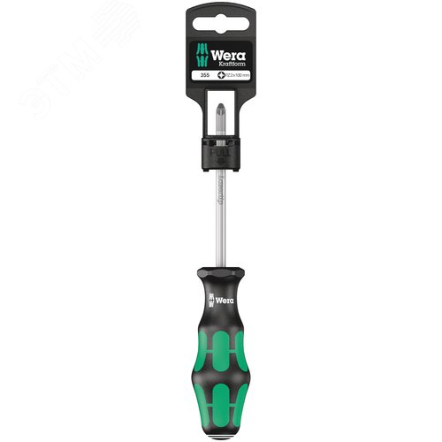 Изображение товара Отвертка крестовая 355 PZ SB PZ 2X100 мм с держателем-еврослот (шт)