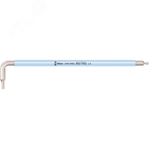 Ключ Г-образный 3950 SPKL Multicolour нержавеющая сталь с шаром 1.5X90 мм - фото 1