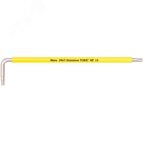 Ключ Г-образный с функцией фиксации крепежа 3967 SXL HF TORX Multicolour удлиненный нержавеющая сталь TX 15X123 мм - фото 1
