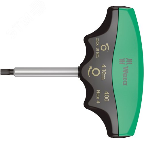 Изображение товара Индикатор крутящего момента с Т-образной рукояткой под внутренний шестигранник 400 Hex с фиксированным моментом затяжки с защитой от вмешательства в настройки 4X4.0 Нм (шт)