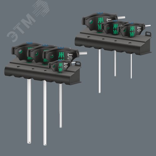 Набор отвёрток с Т-образной рукояткой 454/7 HF Set 1 Hex-Plus с функцией фиксации крепежа 2.5 - 10 мм 7 предметов комплектация: 1x 454 Шестигранная отвёртка с поперечной ручкой Hex-Plus 2.5X100 мм 6x 454 HF Шестигранная отвёртка с поперечной ручкой Hex-Pl - фото 10