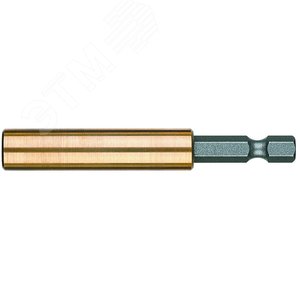 Битодержатель 890/4/1 с медно-бериллиевой втулкой стопорным кольцом и магнитом хвостовик 1/4 E 6.3 для бит 1/4 С 6.3 75 мм