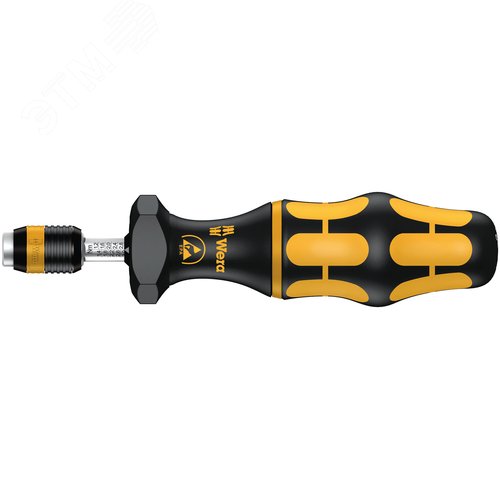 Отвертка динамометрическая антистатическая 2.5-11.5 inlbf патрон Rapidaptor для бит 1/4 C/E 6.3 погрешность ± 6%. 7445 ESD Kraftform - фото 1