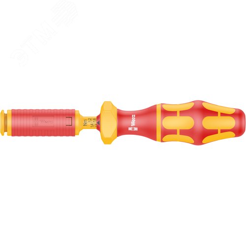 Изображение товара Рукоятка-держатель динамометрическая для отверток-насадок диэлектрических 0.3-1.2 Нм. 7440 VDE Kraftform (шт)