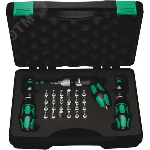 Набор динамометрических отверток Kraftform 03-60 Нм 27 предметов. 7440/41/42 - фото 1