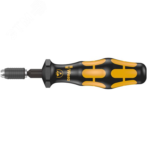 Отвёртка-битодержатель динамометрическая антистатическая, 0.1 Нм, для серийных операций, ESD Pre-Set Kraftform, Halfmoon/HIOS 4 мм - фото 1