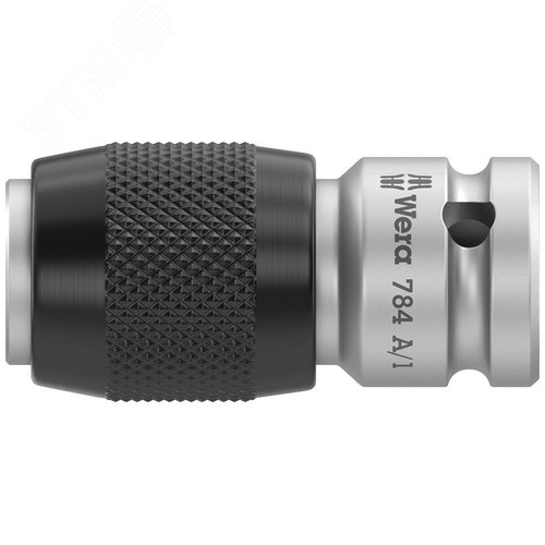 Переходник с быстрозажимным патроном для бит 1/4 C 6.3 хвостовик квадрат DR 1/4 30 мм. 784/A/1 - фото 1