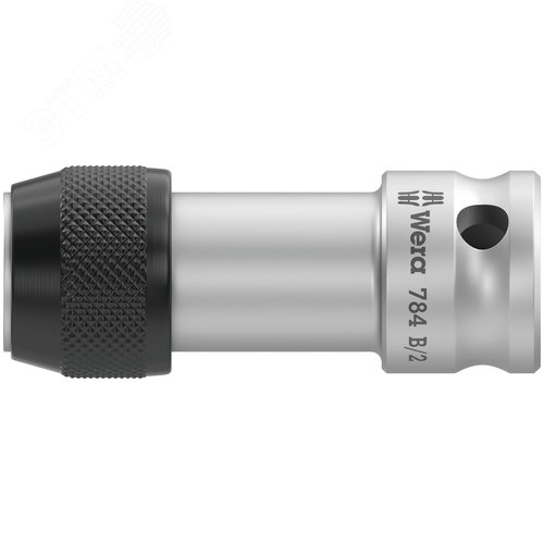 Переходник с быстрозажимным патроном для бит 5/16 C 8 хвостовик квадрат DR 3/8 50 мм. 784/B/2 - фото 1