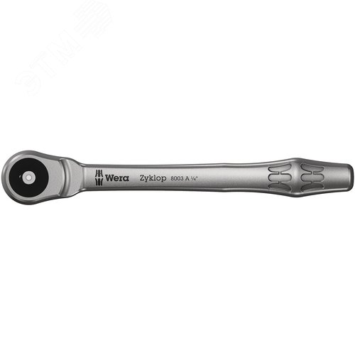 Трещотка 8003 A Zyklop Metal Push сдвижной квадрат привод 1/4 1/4X141 мм - фото 1