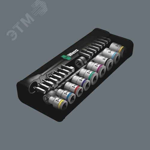 Набор с трещоткой 8100 SB 10 Zyklop Metal Push сдвижной квадрат DR 3/8 29 предметов - фото 10