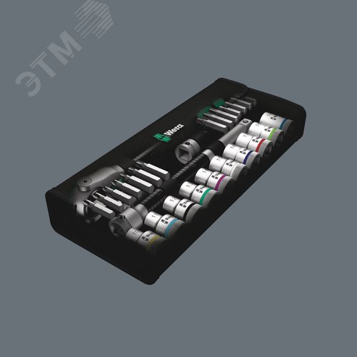 Набор с трещоткой 8100 SC 6 Zyklop Speed DR 1/2 28 предметов - фото 10